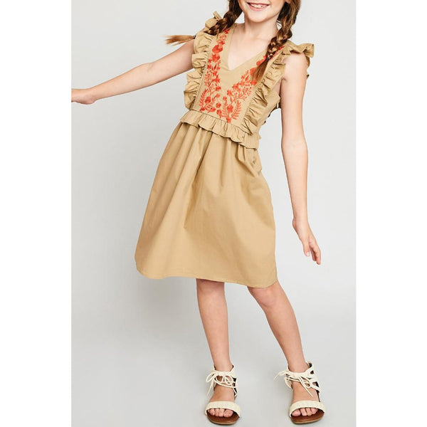 BABY DOLL EMBROIDERED DRESS - chantell-licea
